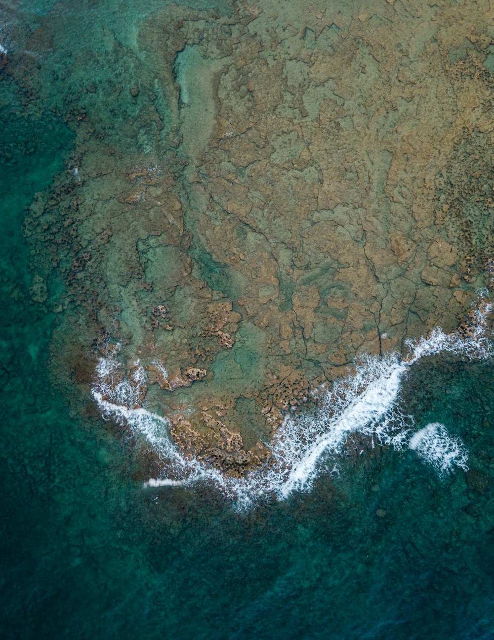 aerial view of a landmass