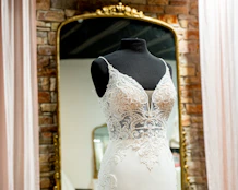 a white and black dress