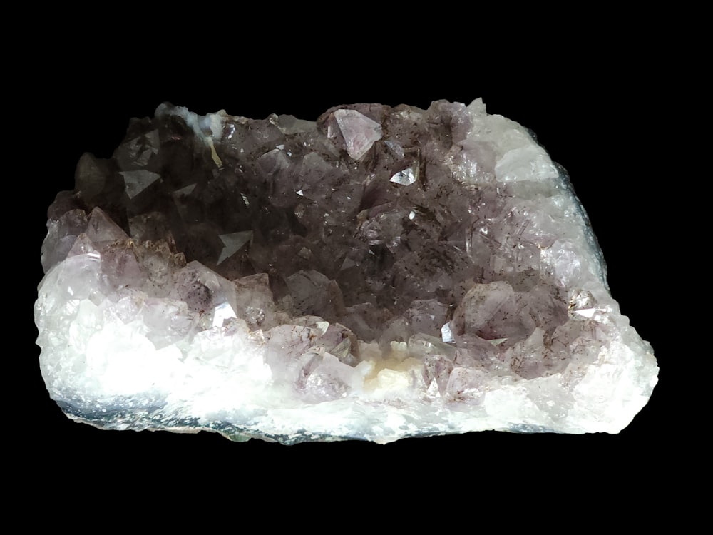 a close-up of a rock