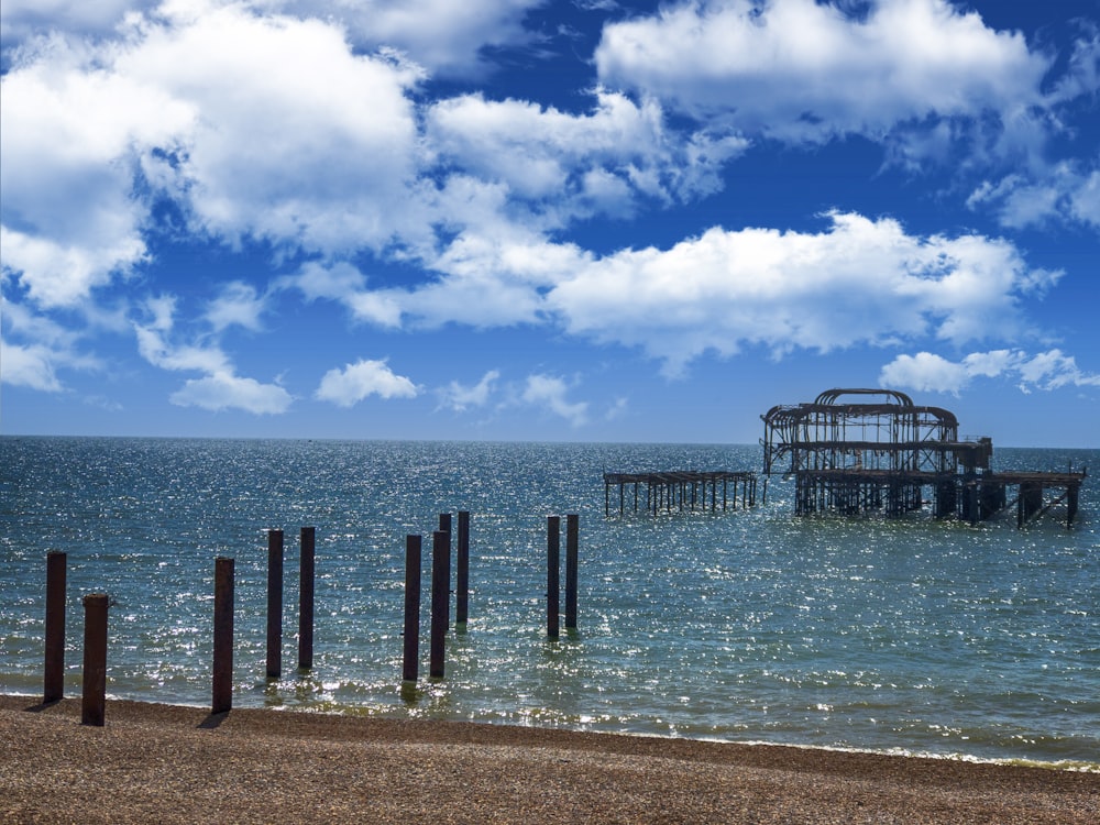 a pier in the water