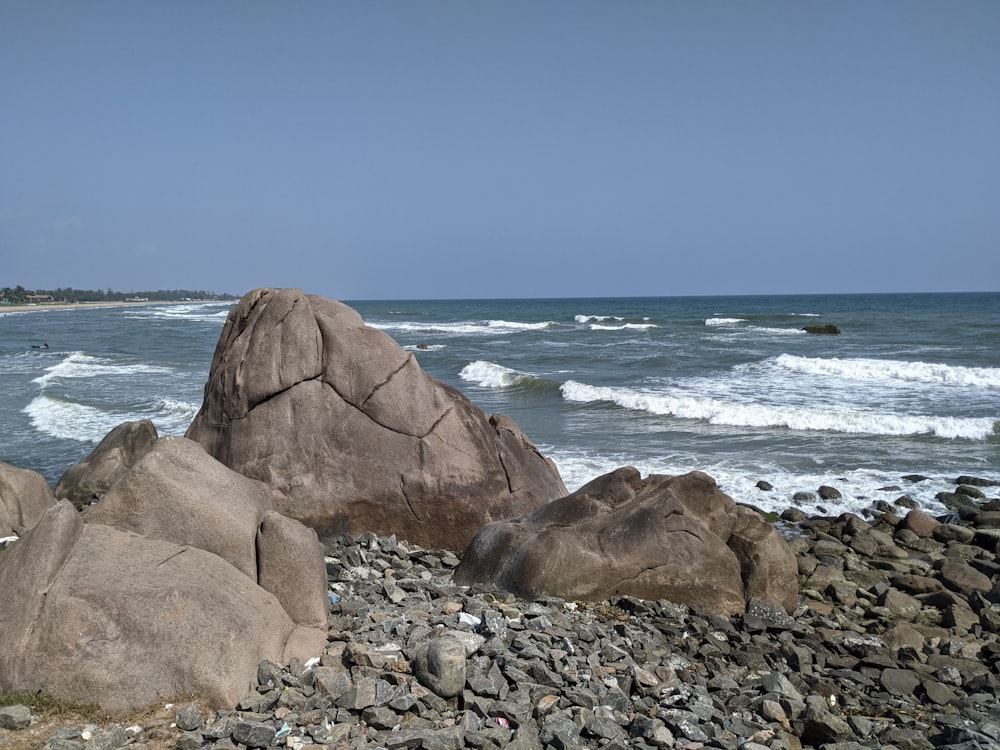 rocks on a beach