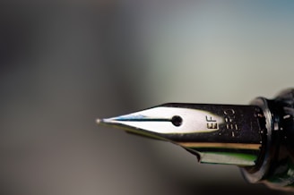 a close up of a pen