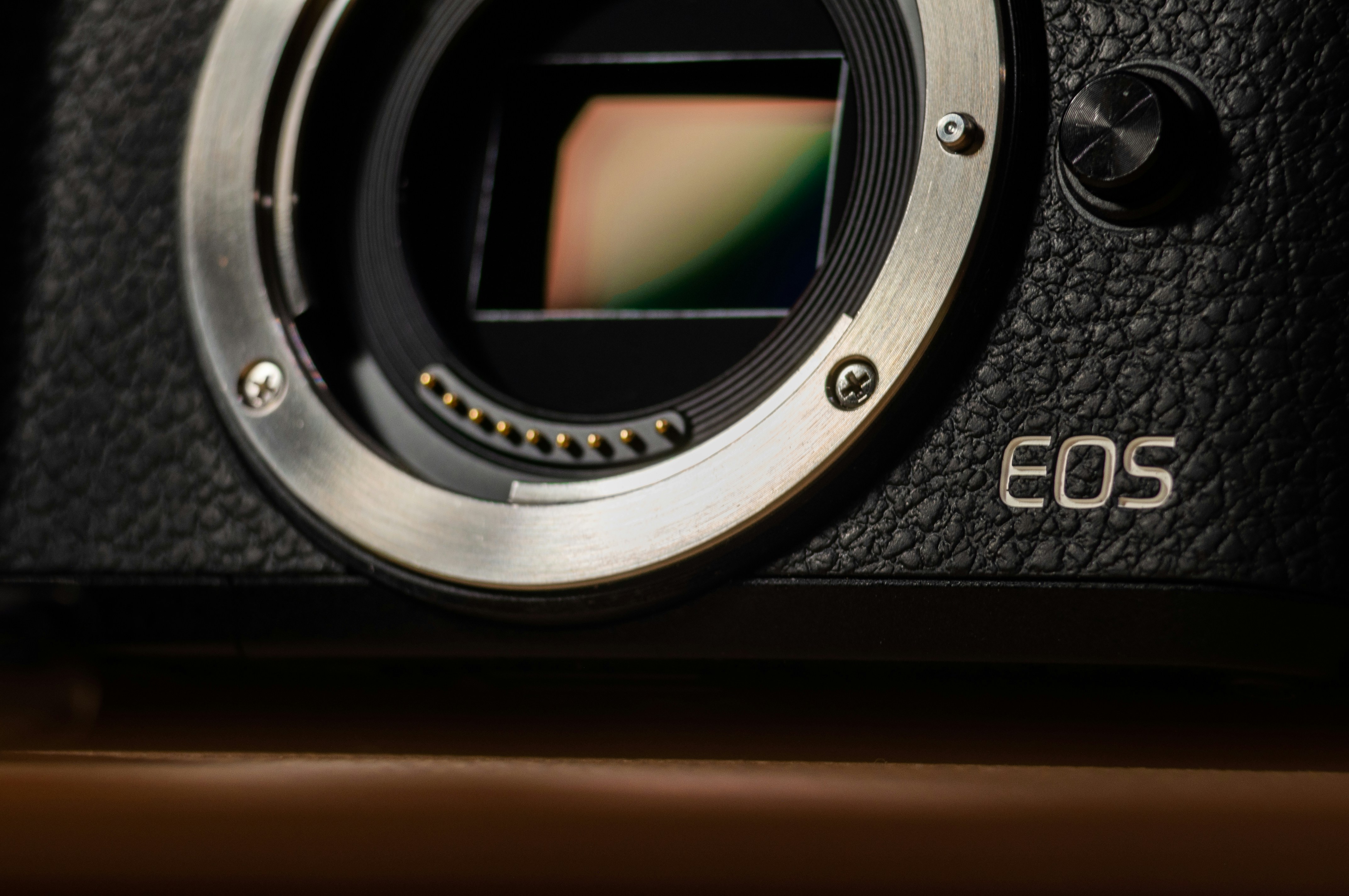 a close up of a camera lens