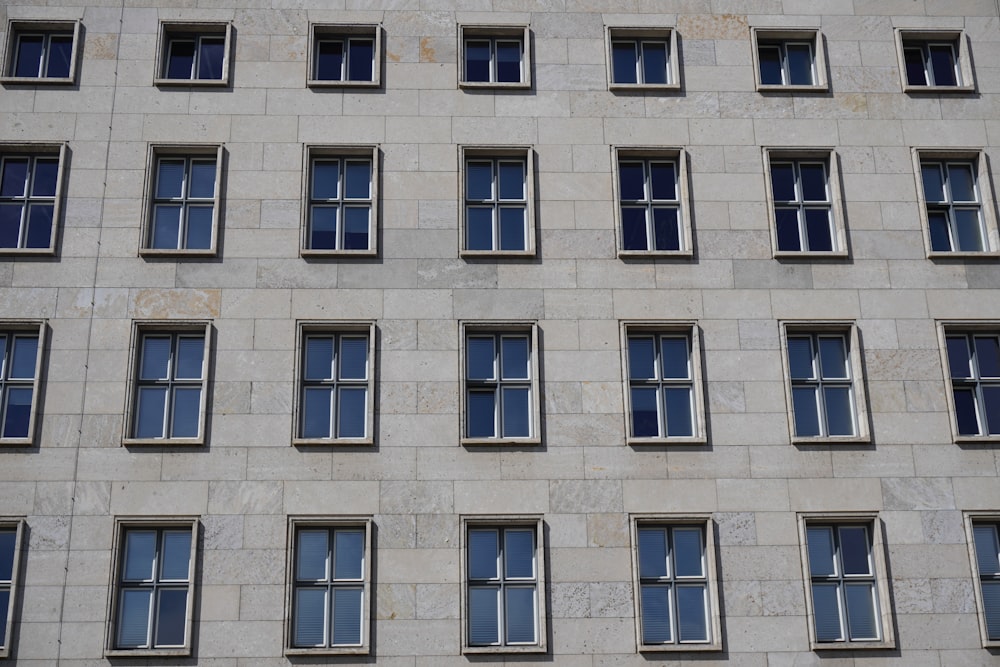 a building with many windows