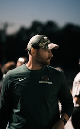 a man wearing a hat