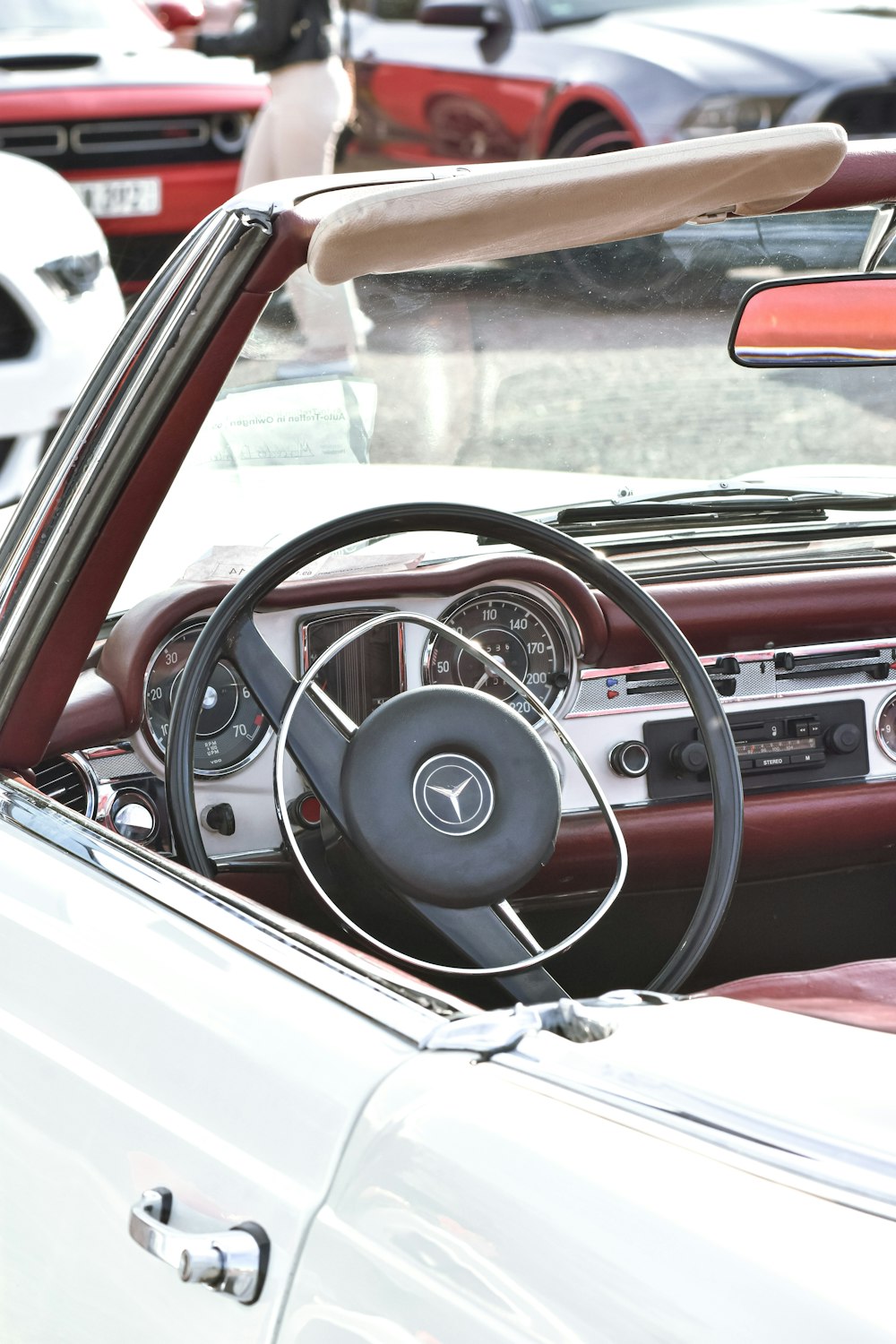 the interior of a car