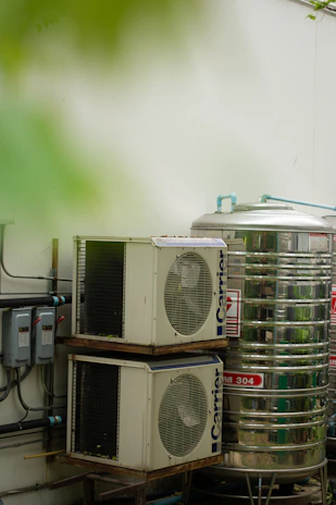 a group of computer equipment