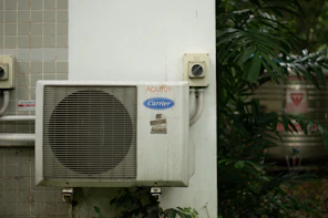 a white box with a vent
