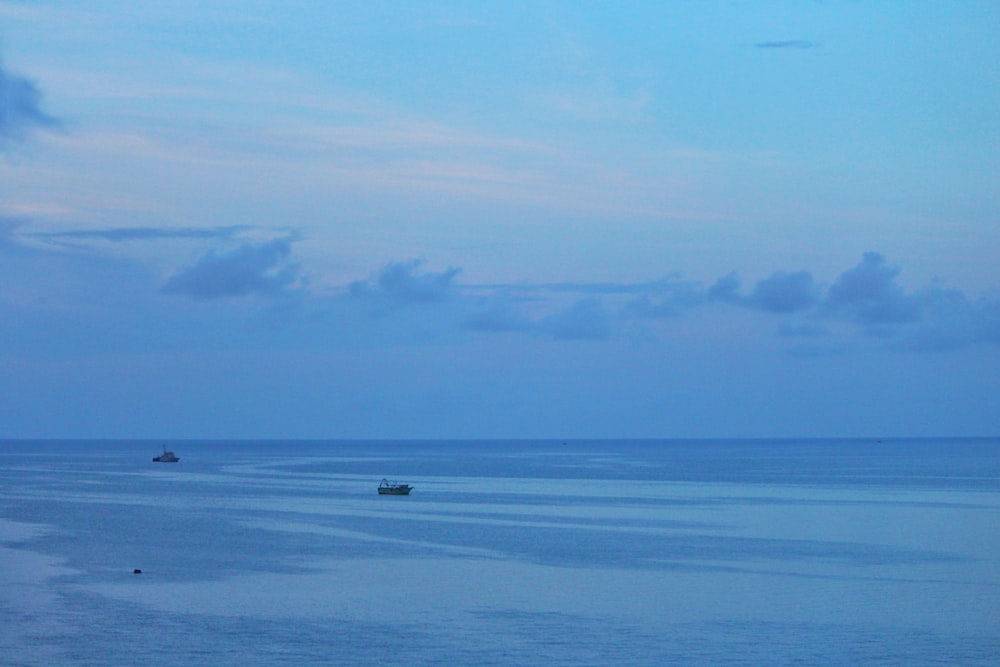 a couple of boats in the water