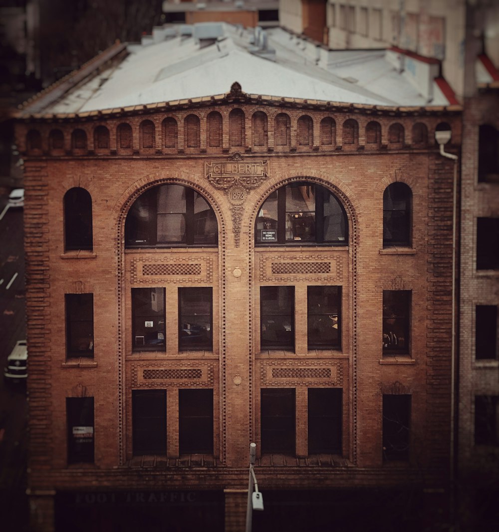 a building with a snow covered roof