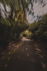 Abstract representation of a path leading forward.