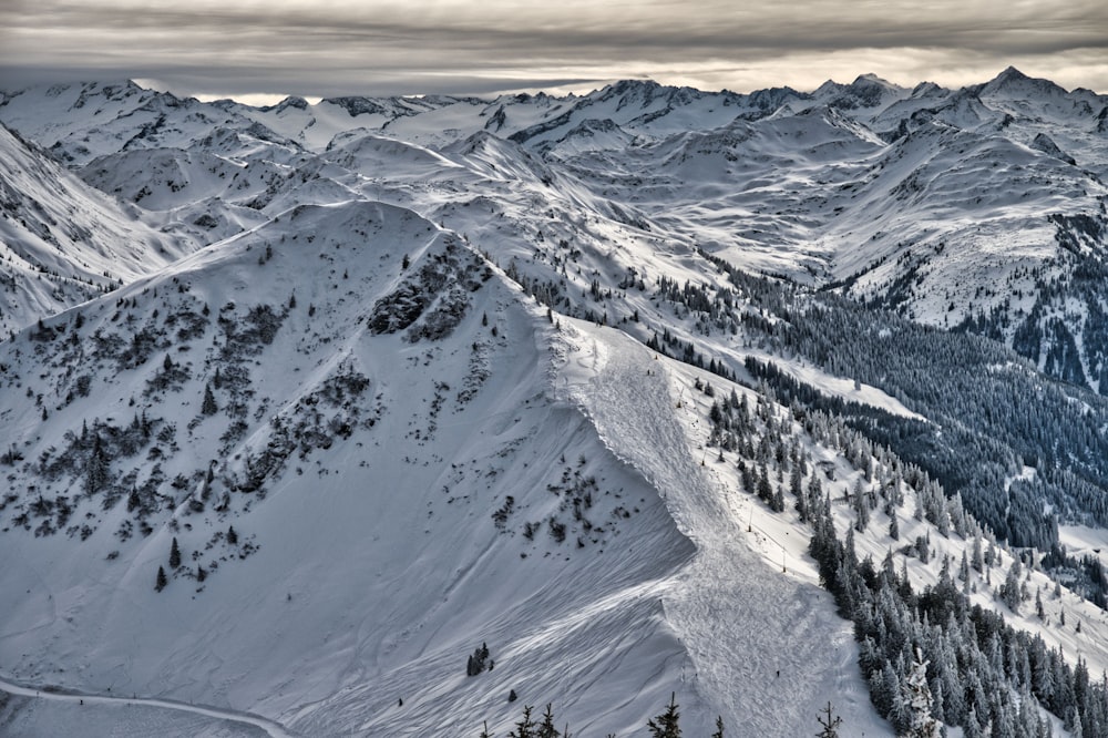 a mountain covered in snow