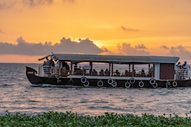 a boat with people on it