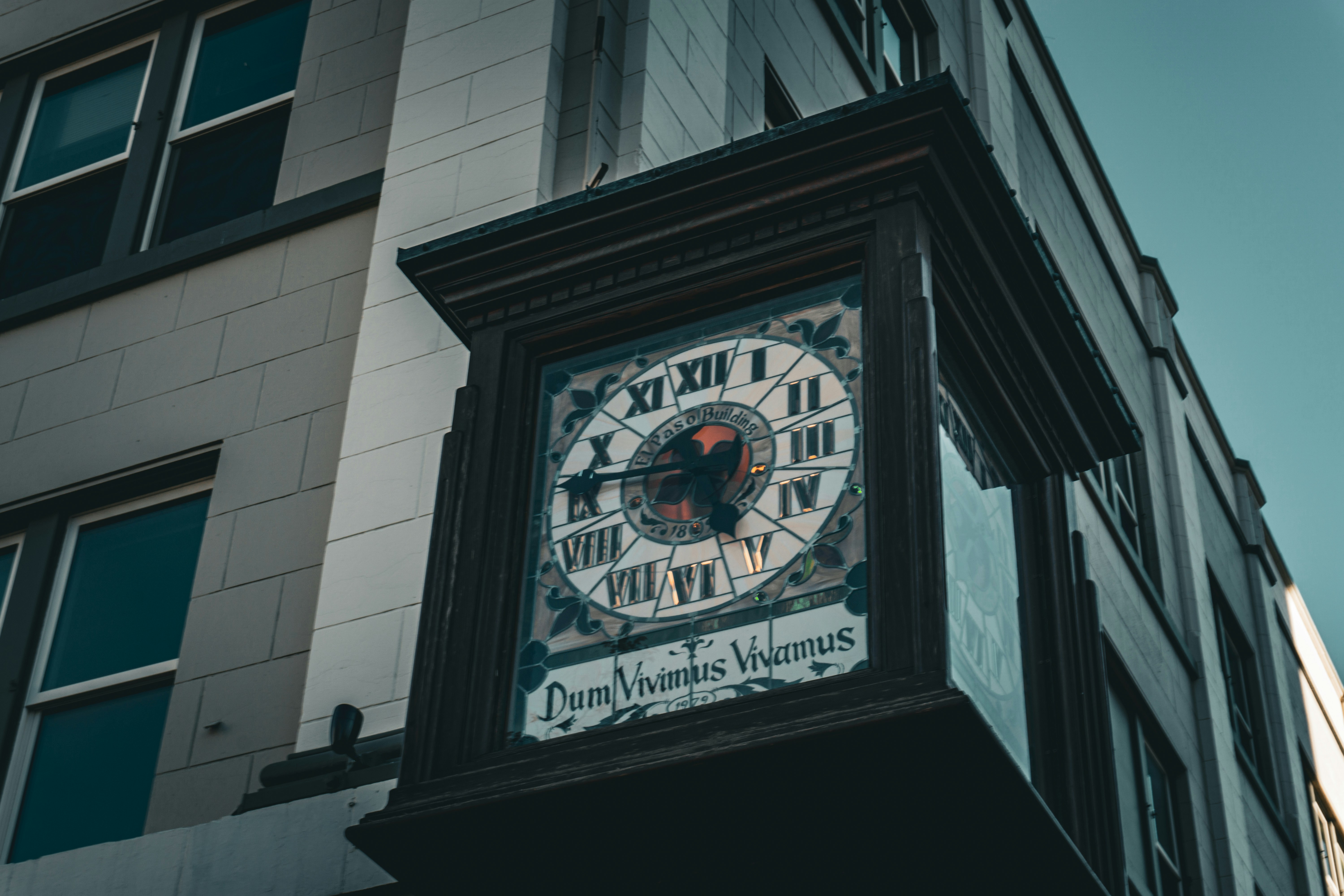 a clock on a building