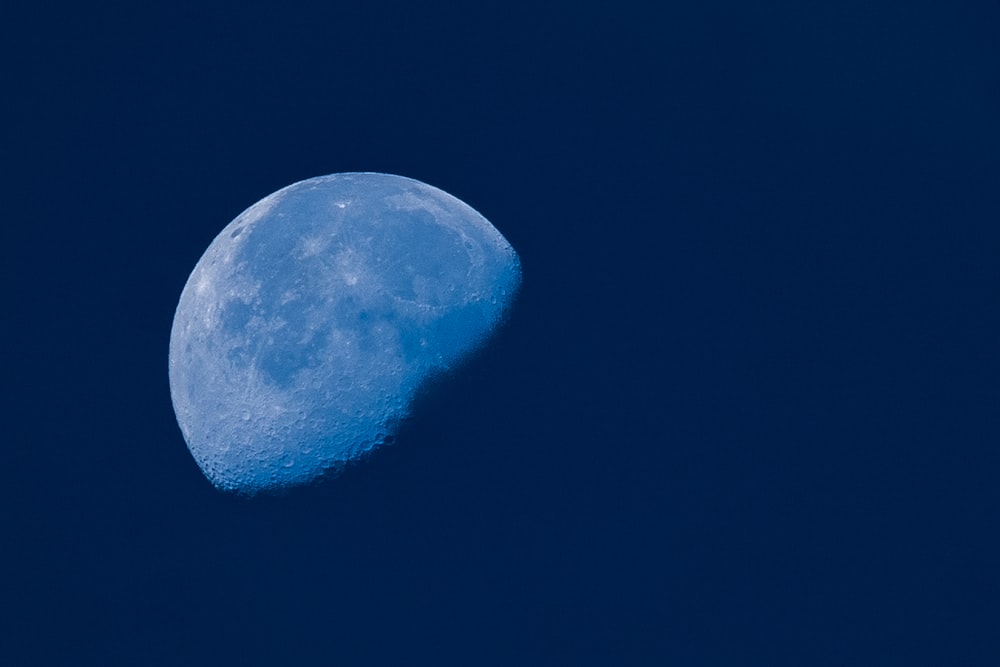 a close up of the moon