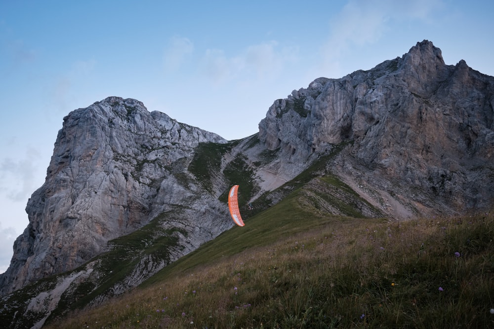 a person on a parachute