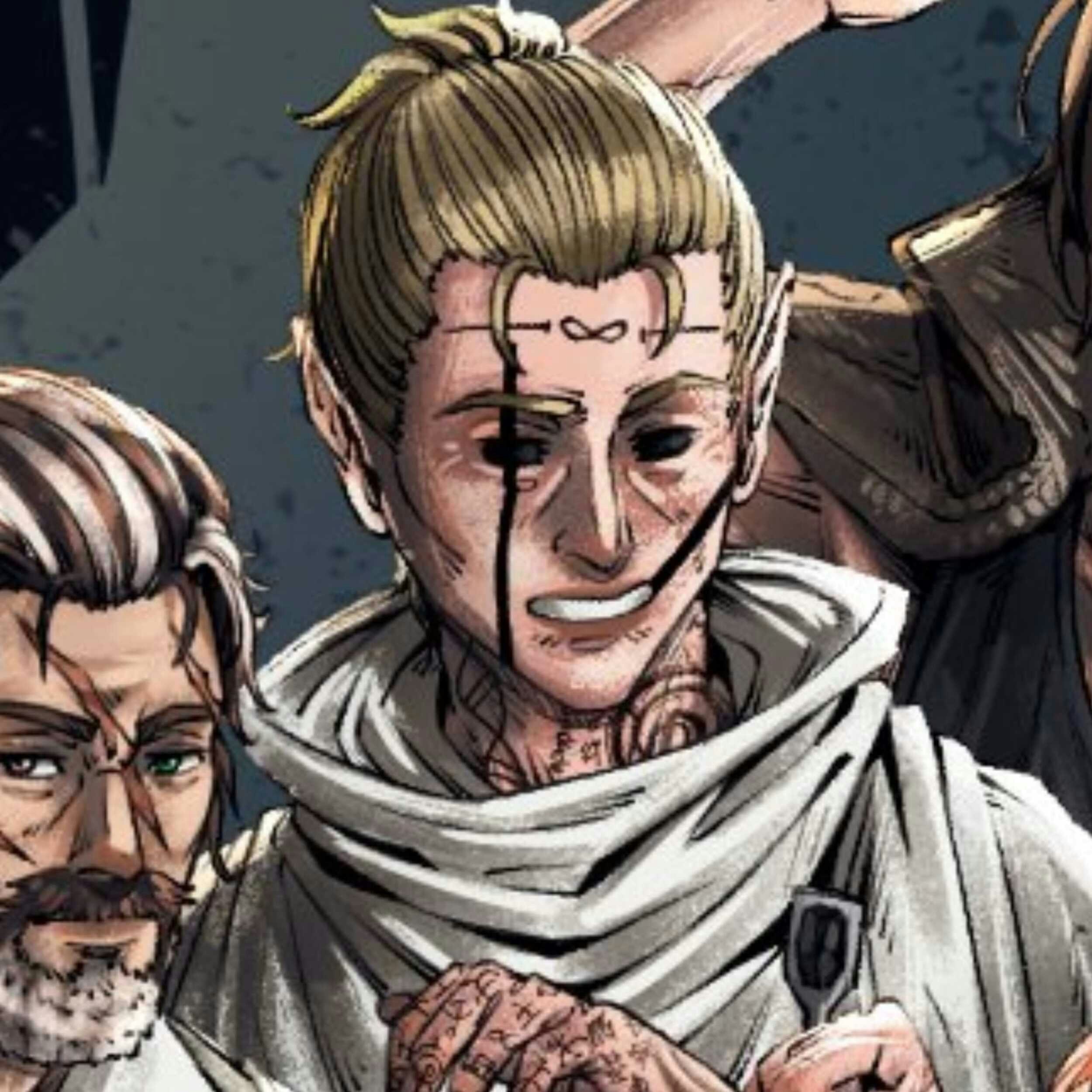 a man with a face paint