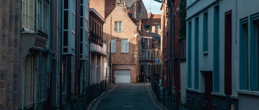 a street with buildings on both sides