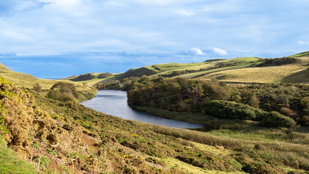 a river running through a valley