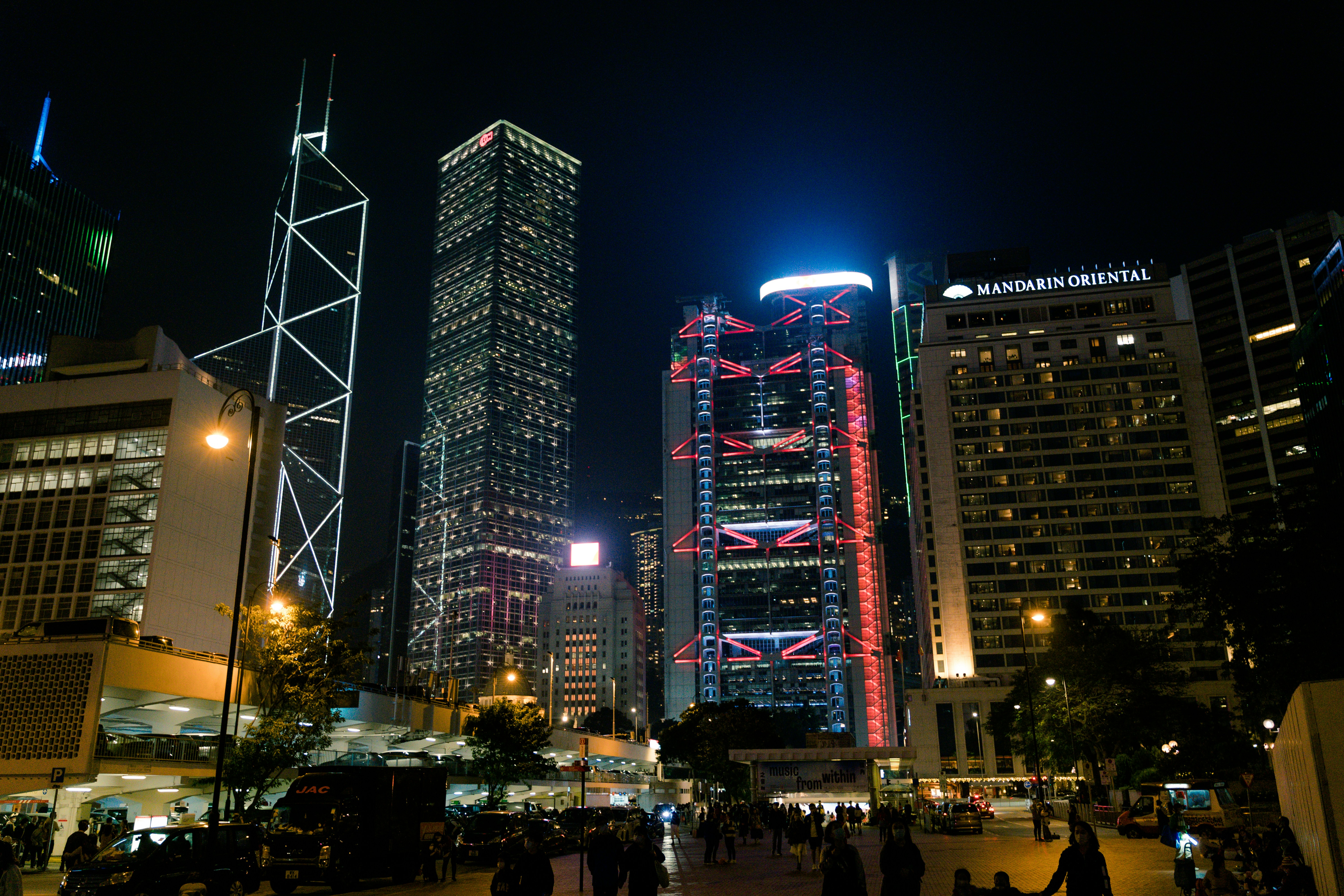 a city with tall buildings