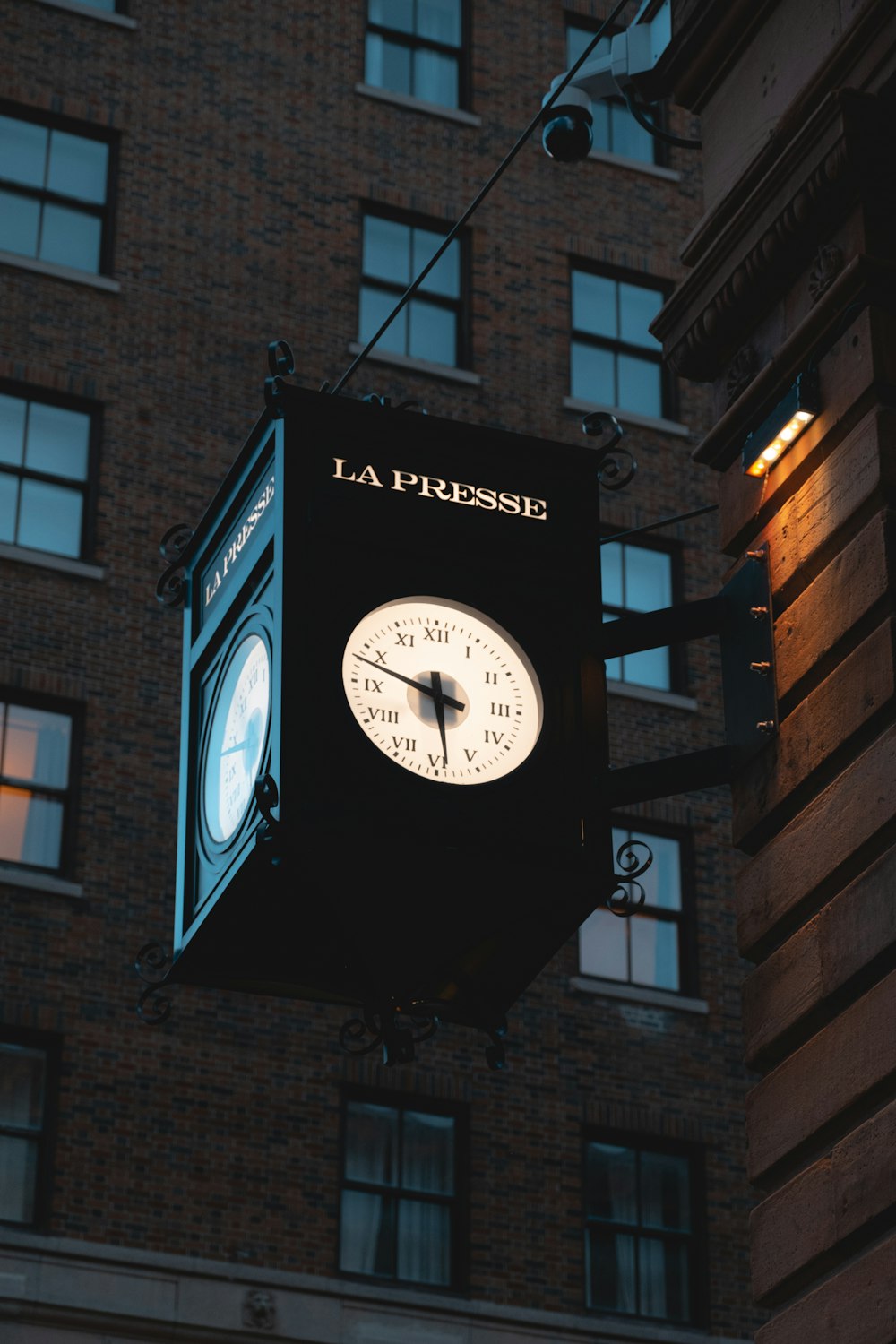 a clock on a building