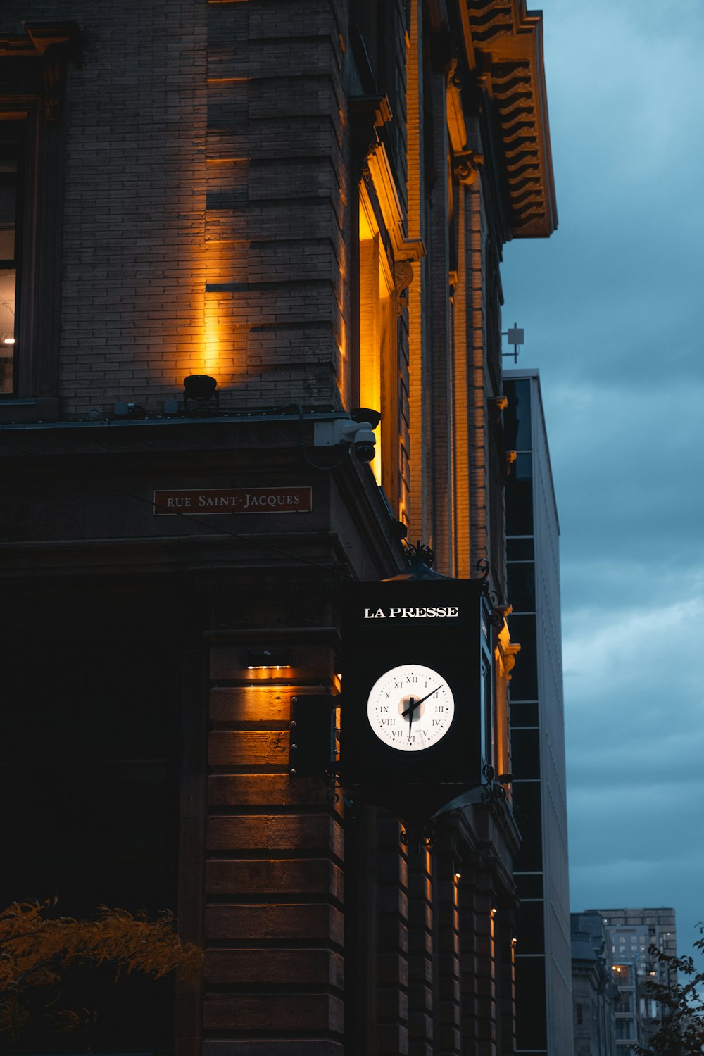 a clock on a tower