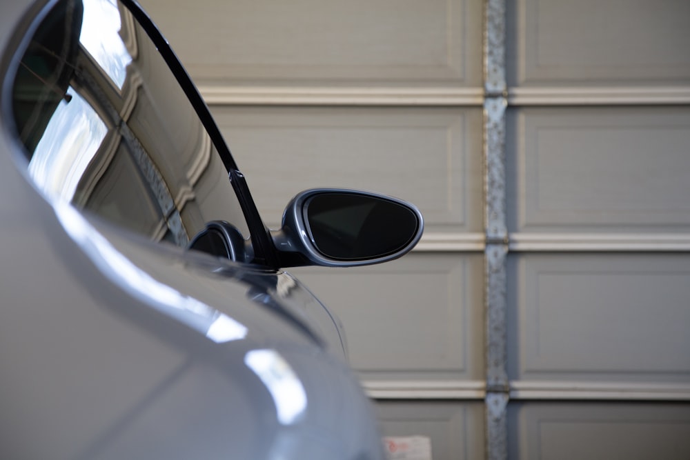 a close-up of a car's headlight