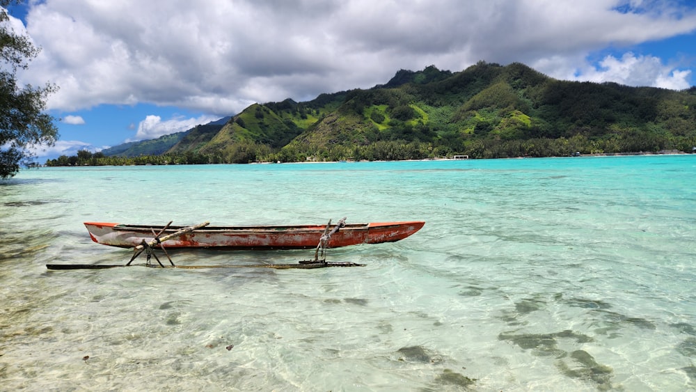 a boat in the water