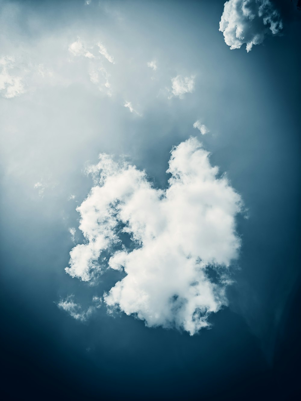 a group of clouds in the sky