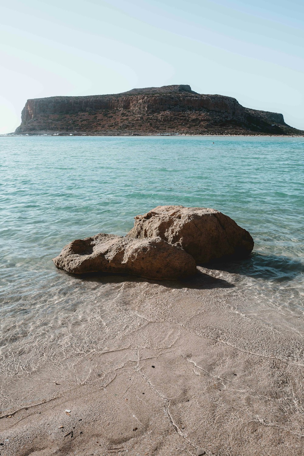 a rock on a beach