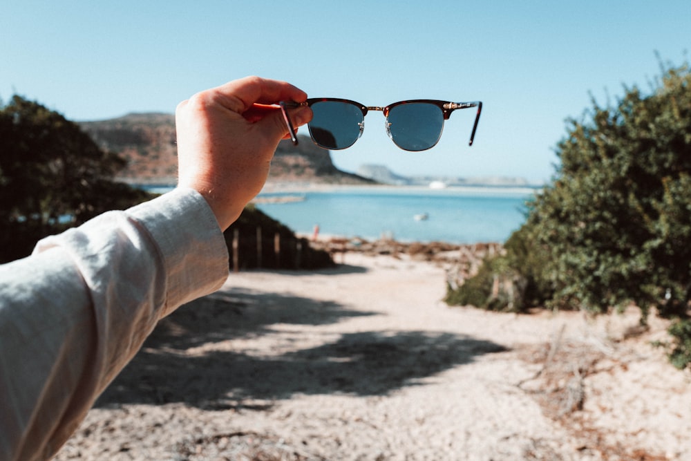 a person wearing sunglasses