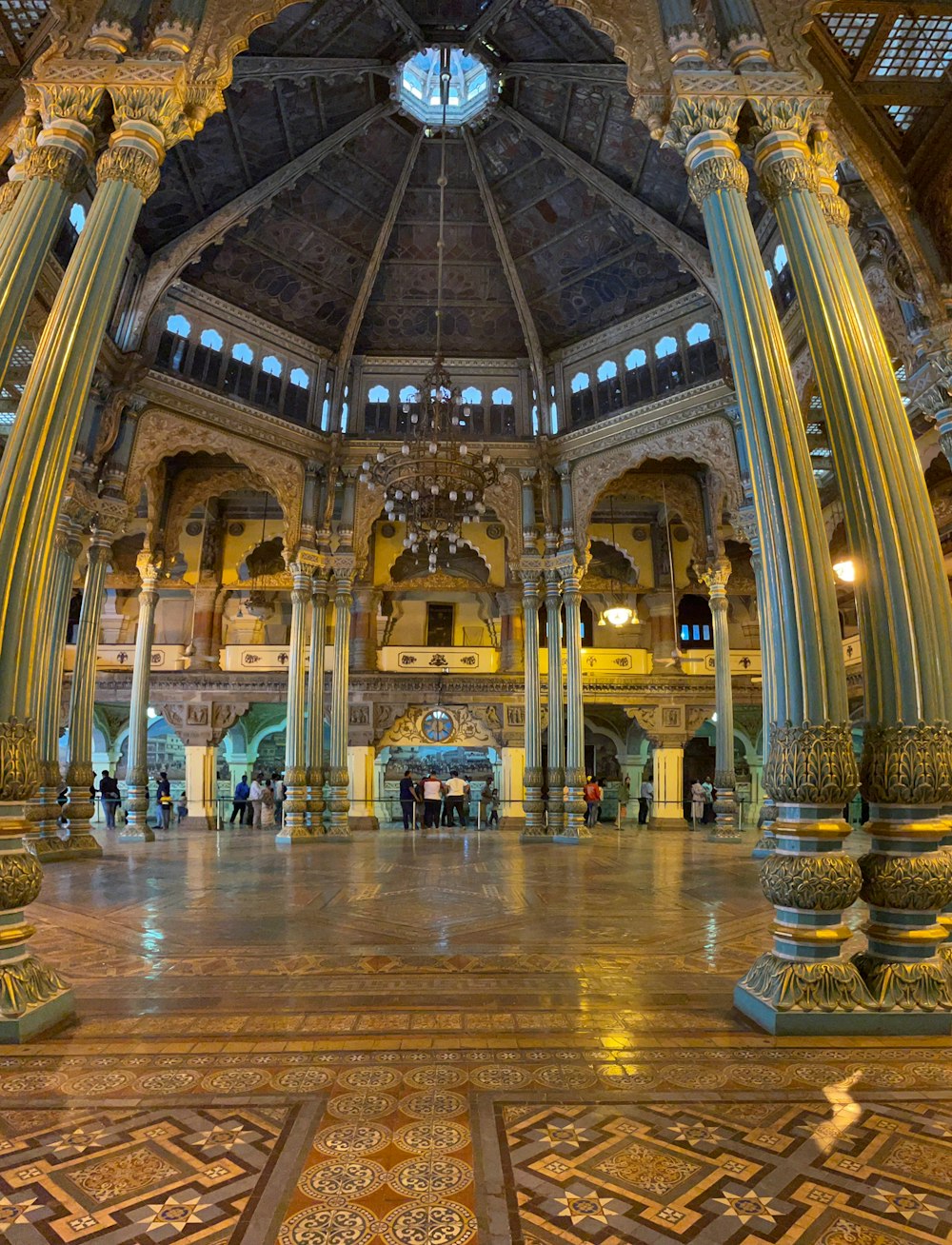 a large ornate building with a clock