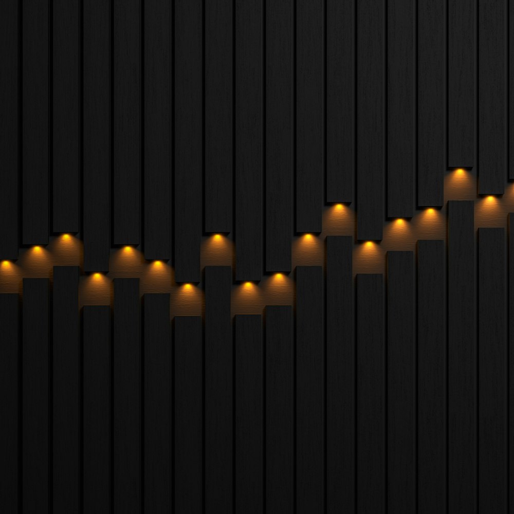 a row of lit candles