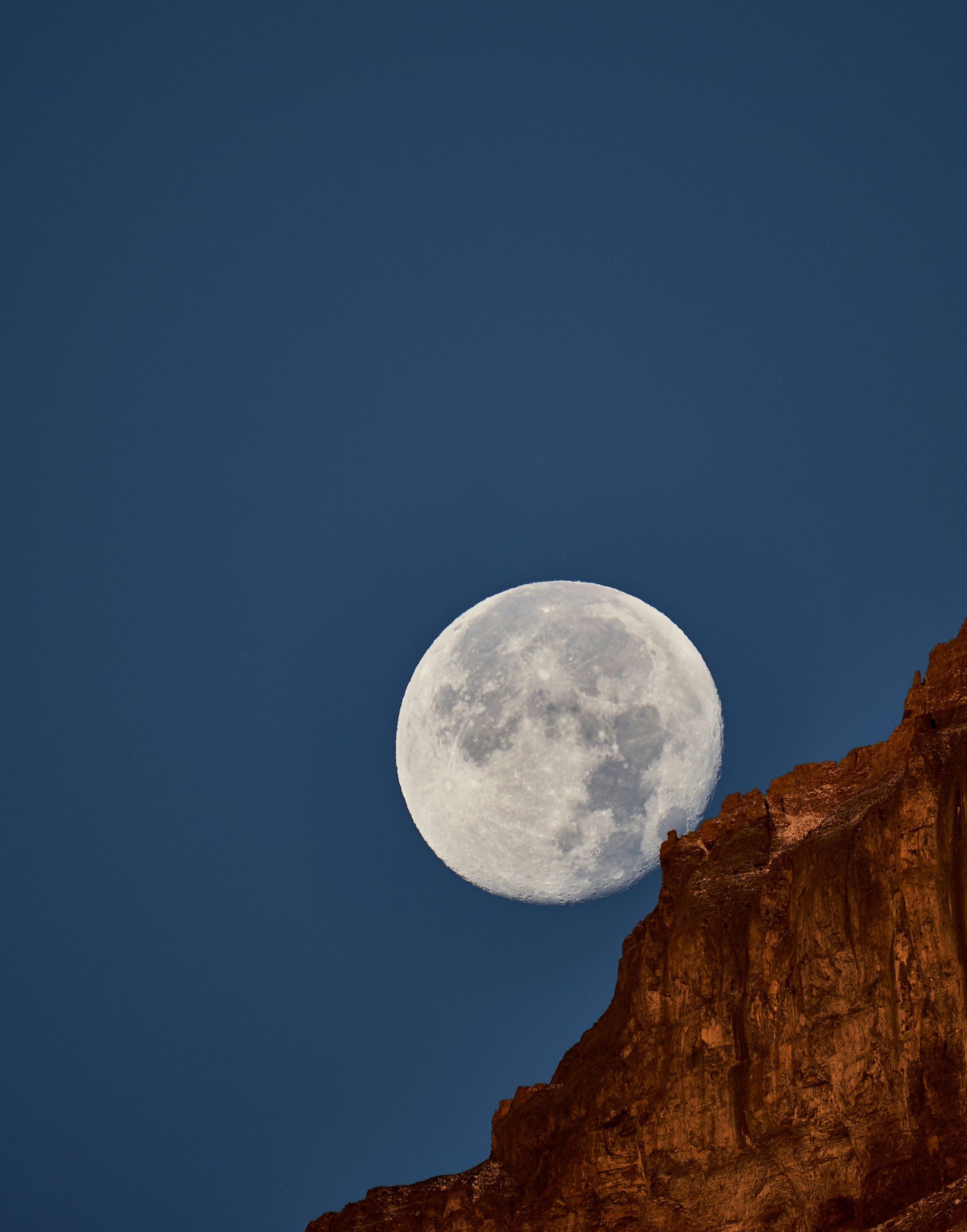 a moon in the sky