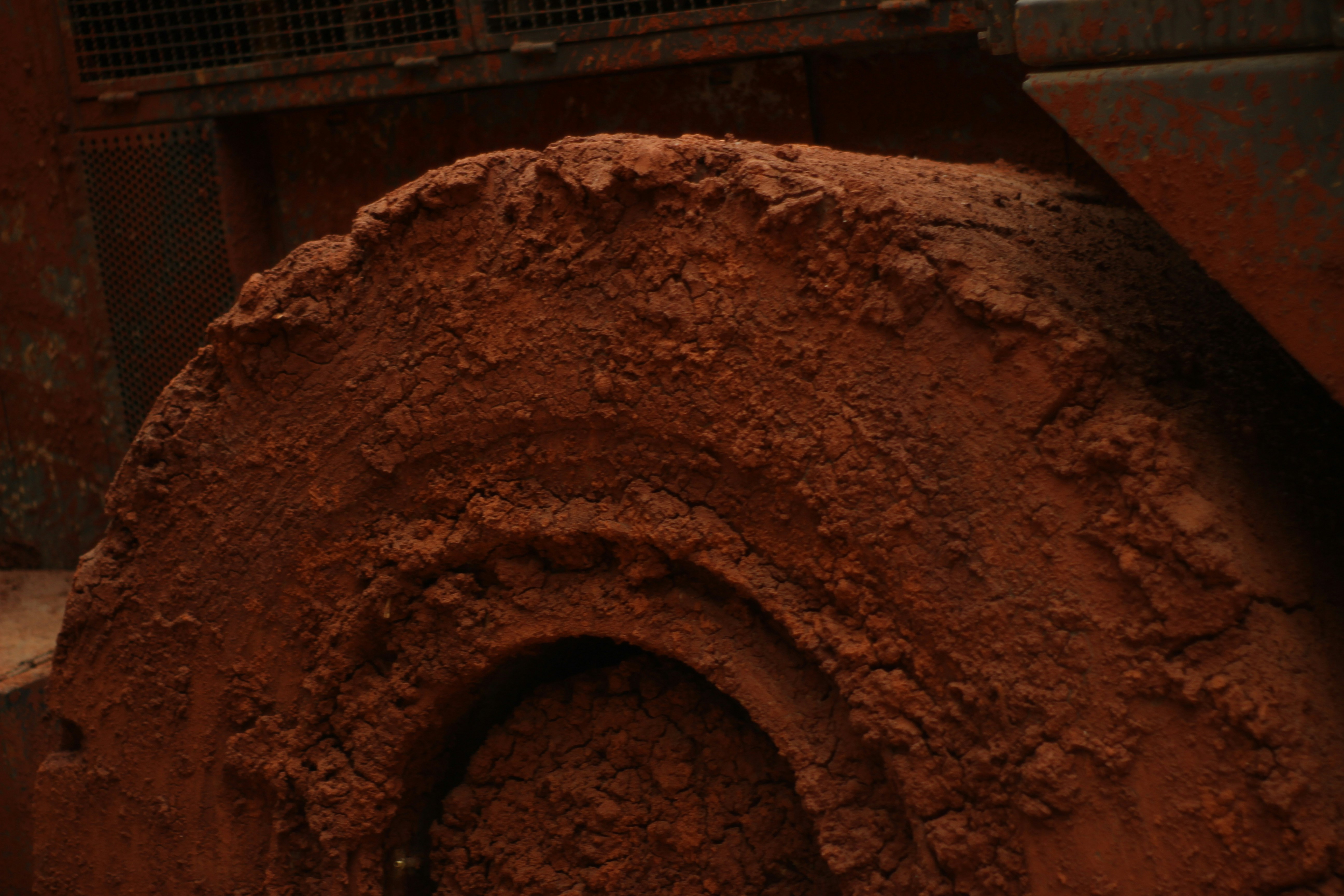 a close-up of a rock
