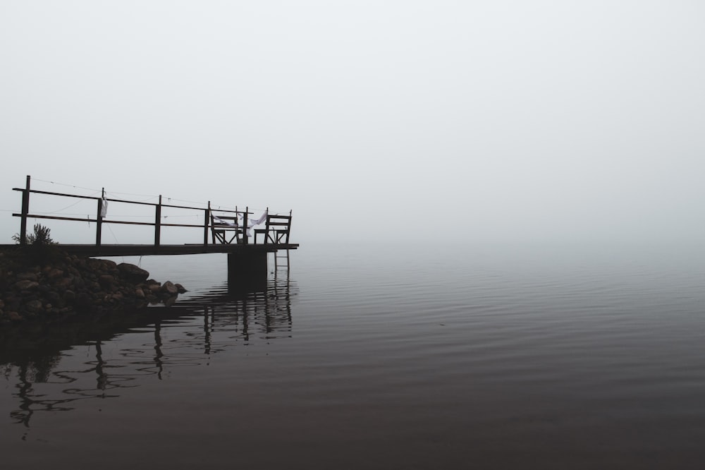 a dock in the water