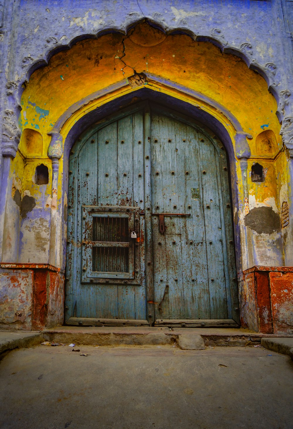 a door in a building