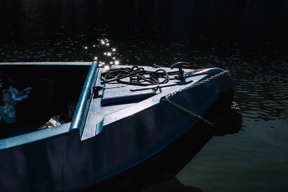 a boat with a rack of keys