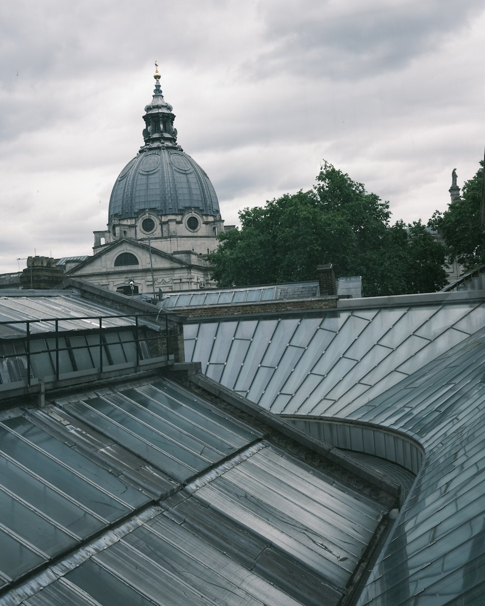 a domed building with a dome roof