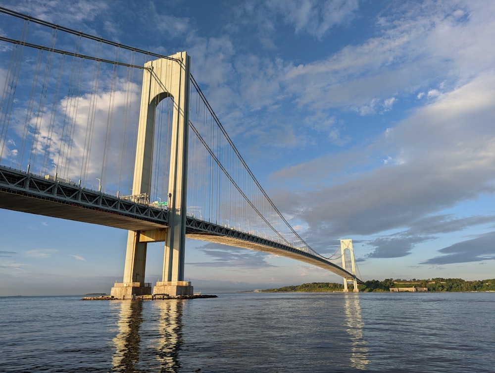 a large bridge over water