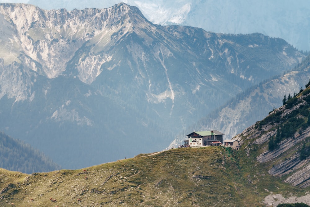 a house on a mountain