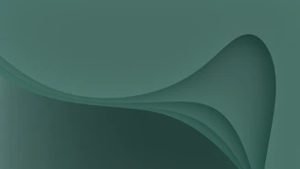 Abstract green curves flowing over a clean white background, symbolizing growth and balance.