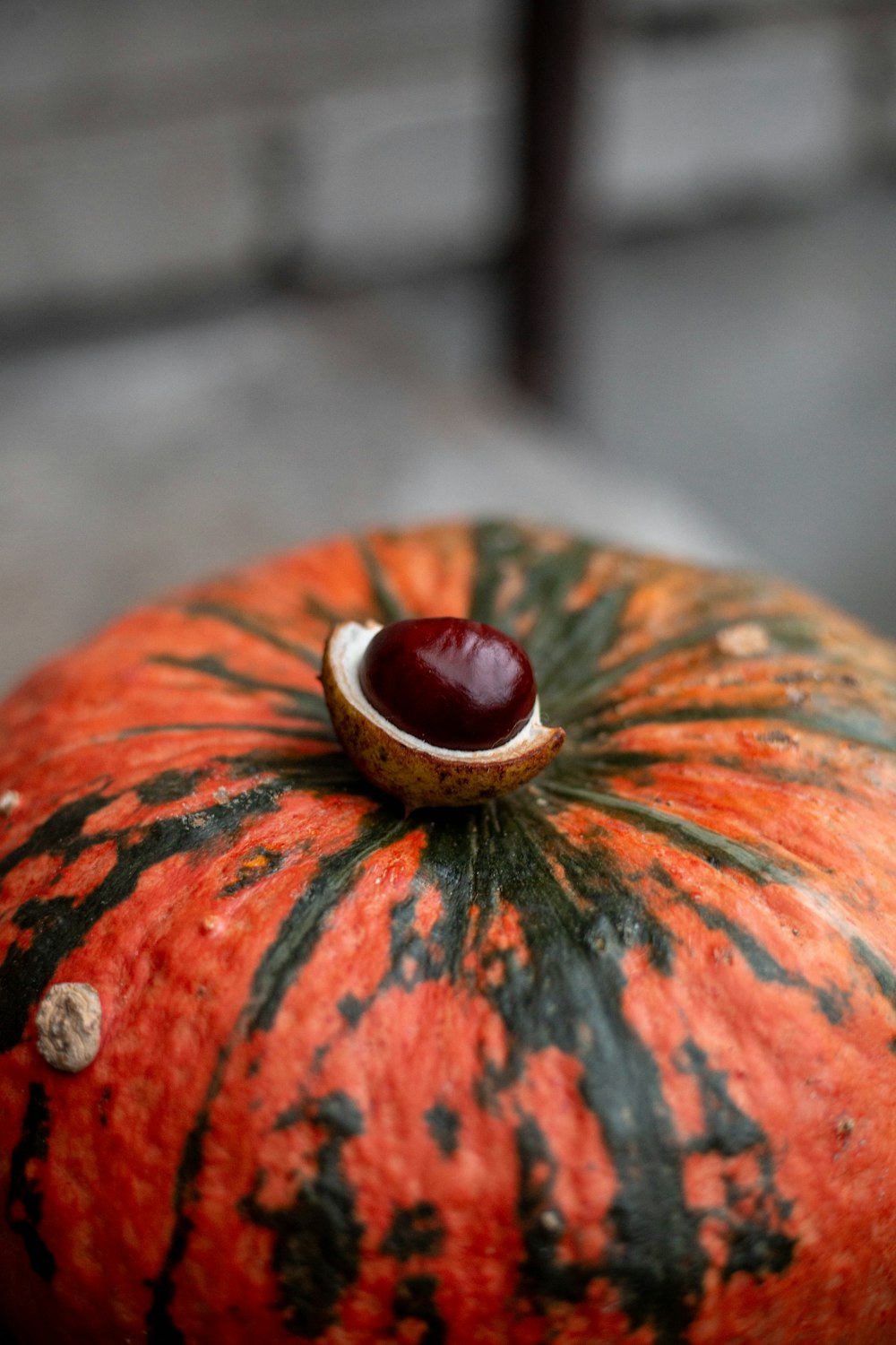 a red and black object