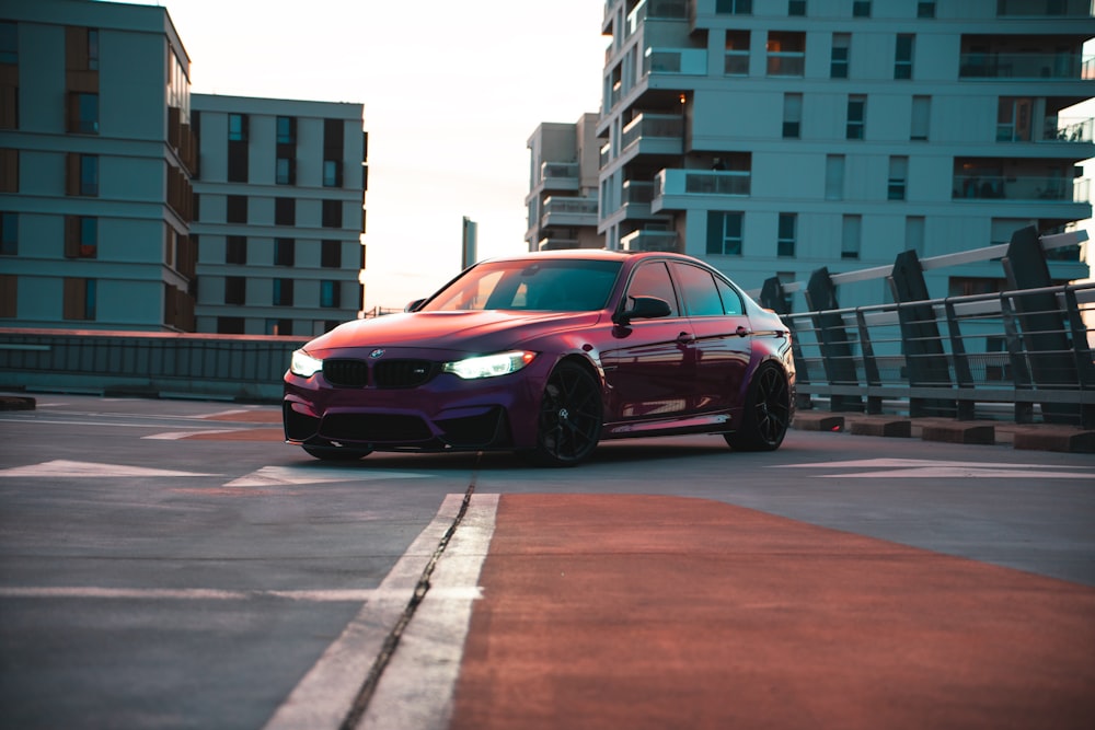 a car on a road