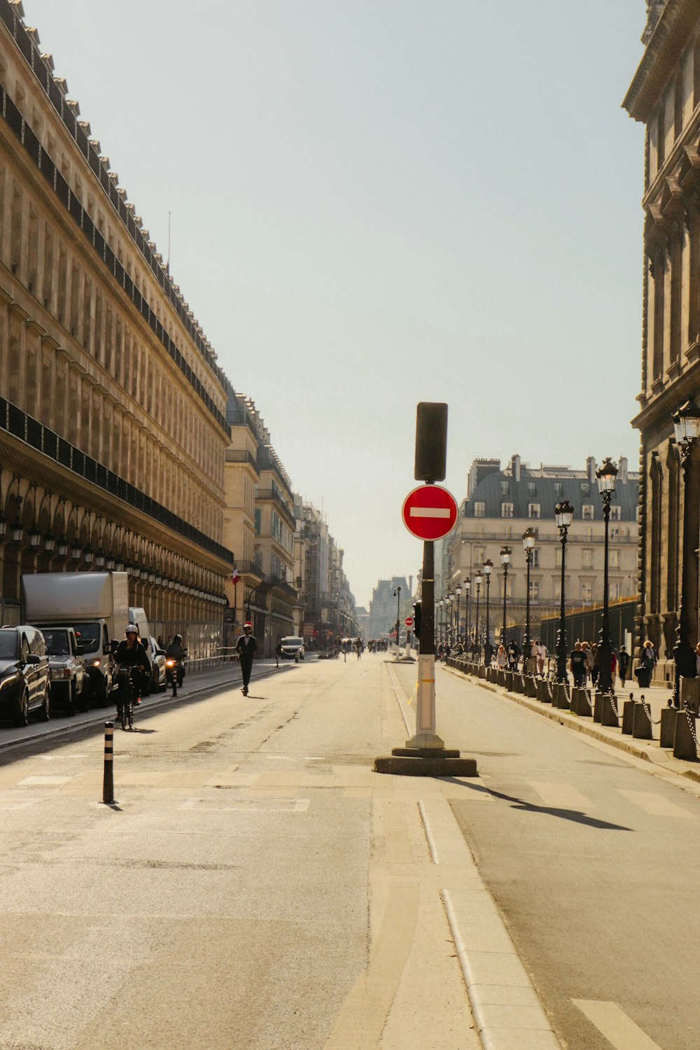 a street with a sign on it