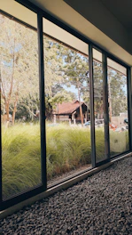 a building with glass windows