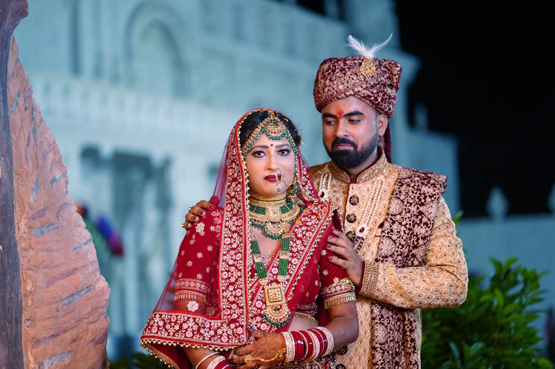 Attractive couple posing together, radiating happiness