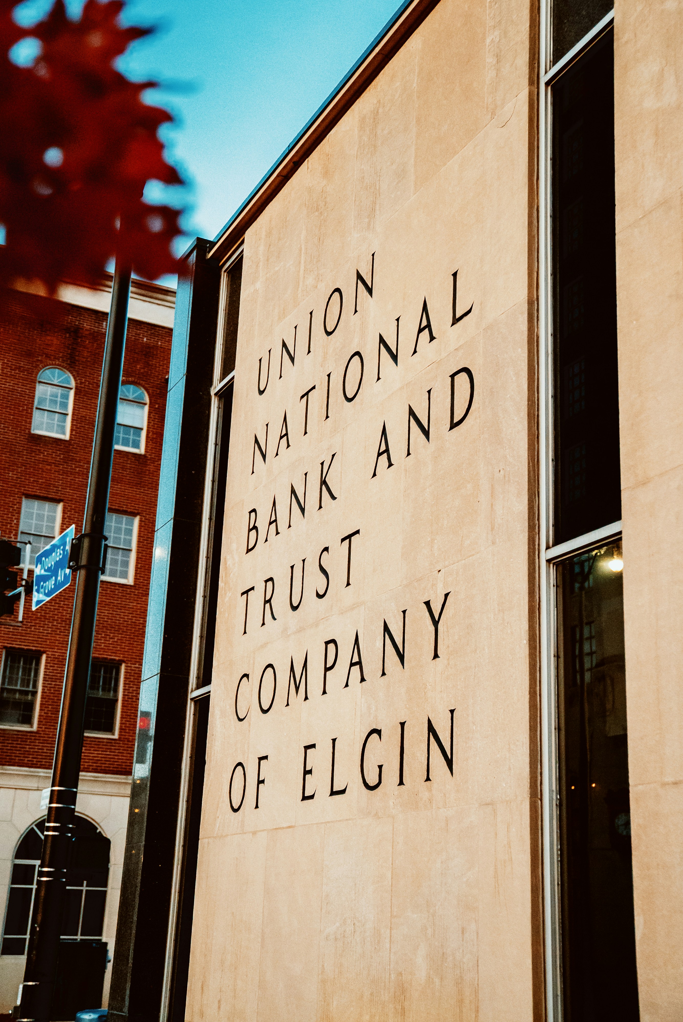 a sign on a building