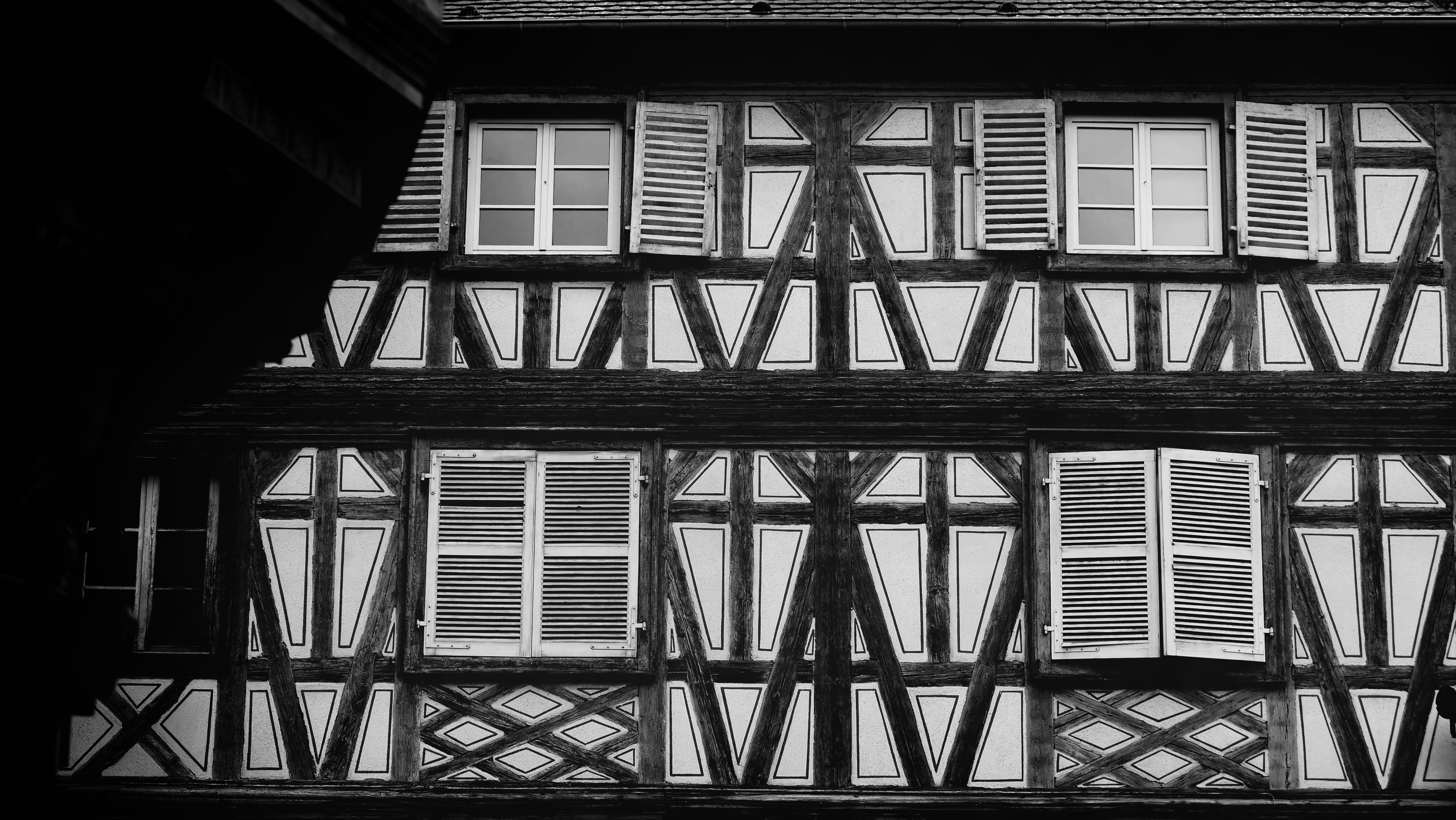 a building with many windows