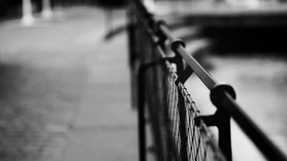 a close-up of a fence